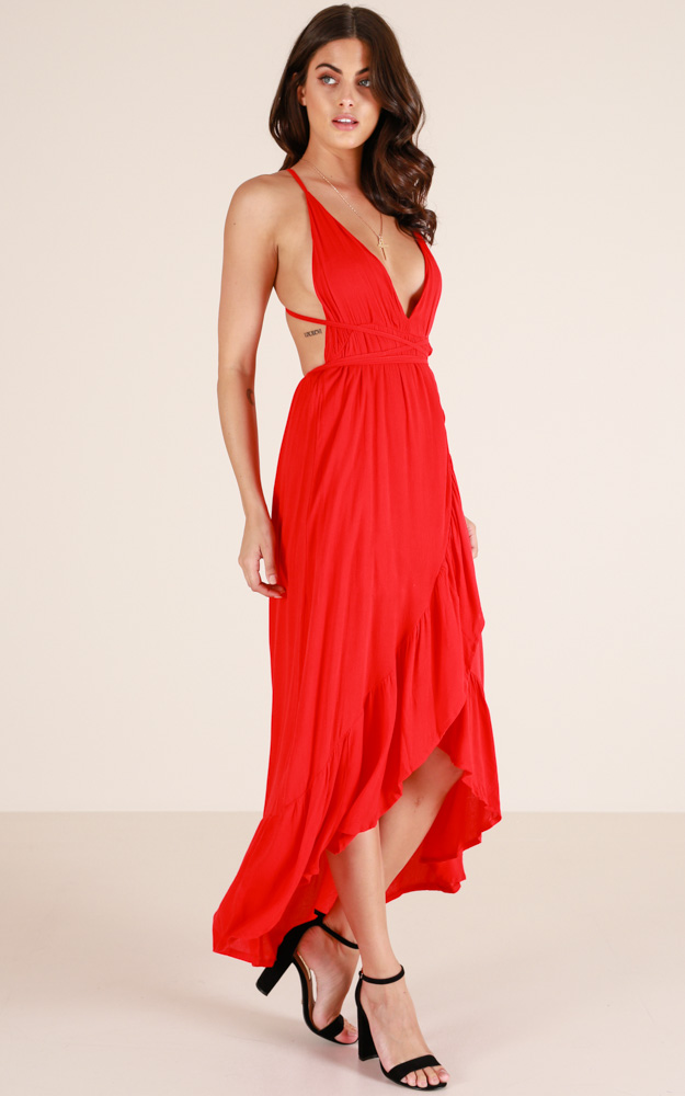 Colour Me In Maxi Dress In Red | Showpo