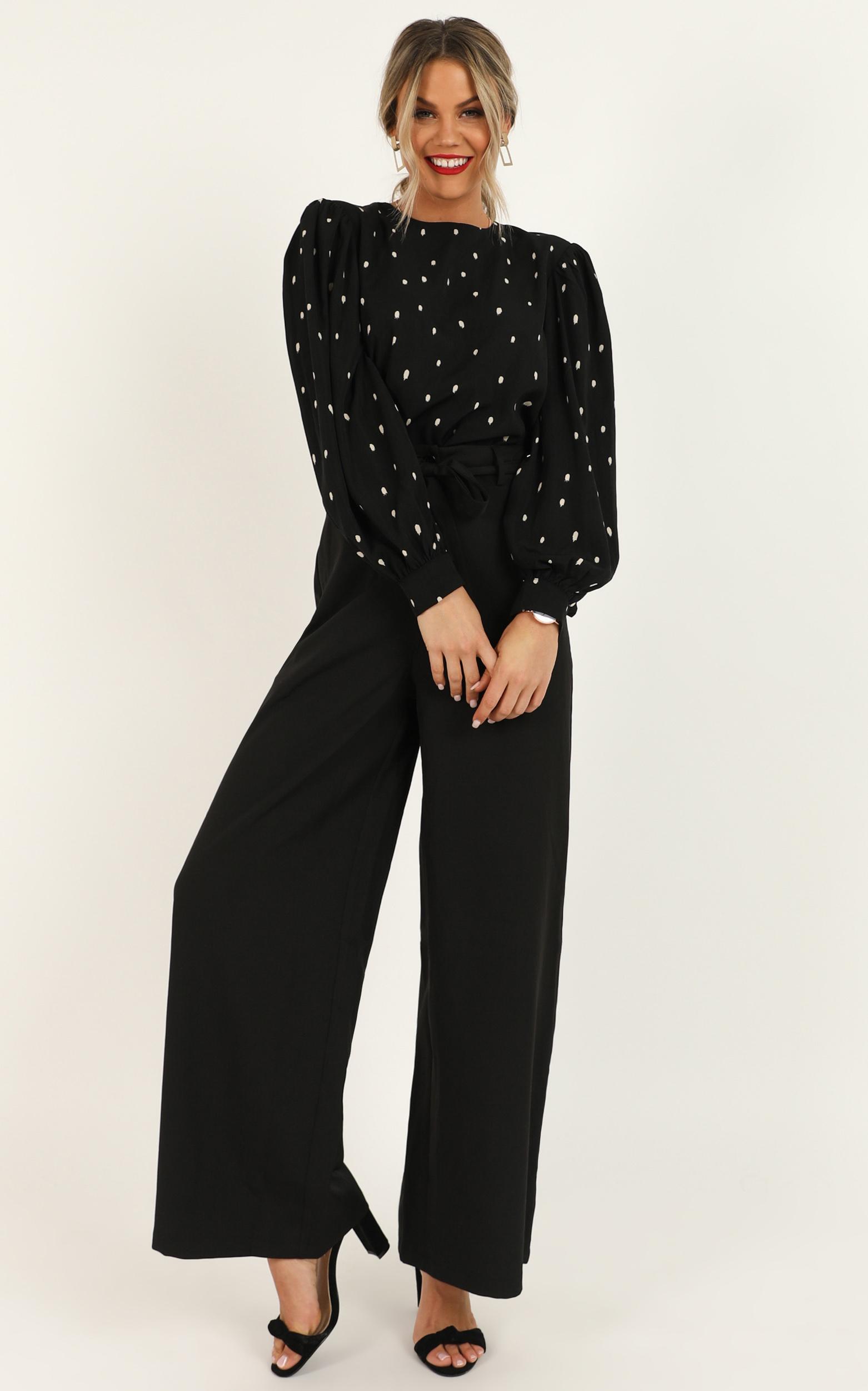 Image of Showpo Hitting Goals Pants in black -  (XXS) Wide Leg Pants