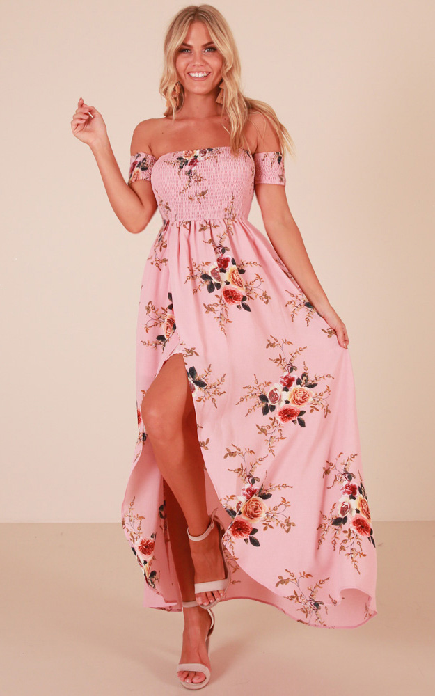 Lovestruck Maxi Dress In Pink Floral | Showpo