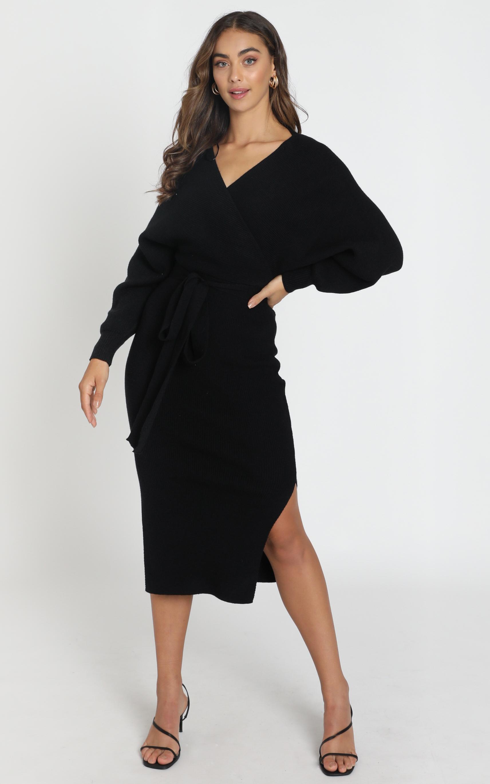 Image of Showpo Over The World knit dress in black -  (S) Sweaters & Cardigans