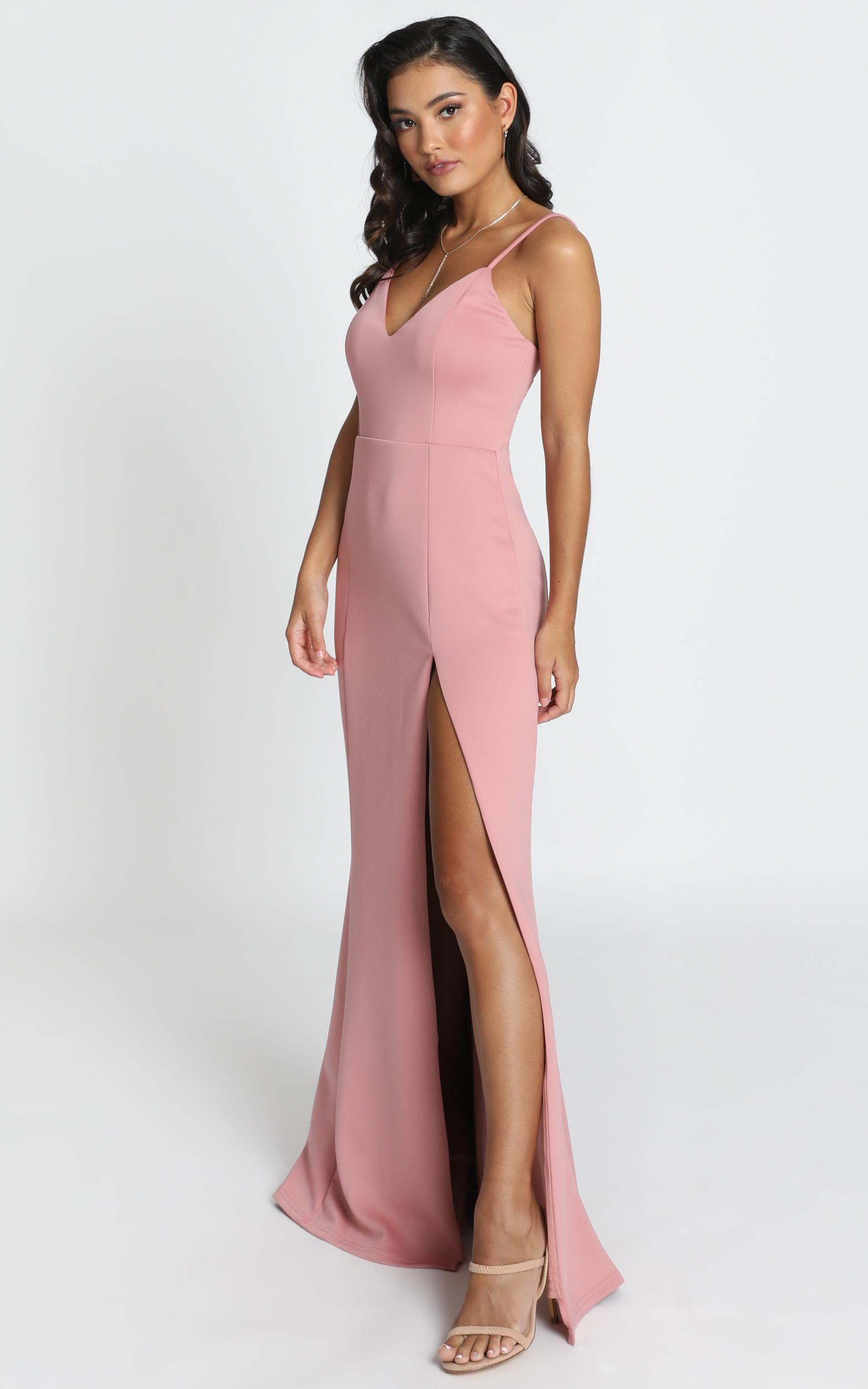Dare To Dream Maxi Dress In Dusty Rose