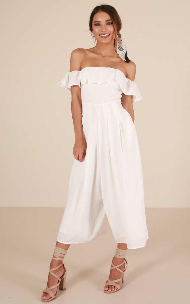 Favorite Place Jumpsuit In White | Showpo