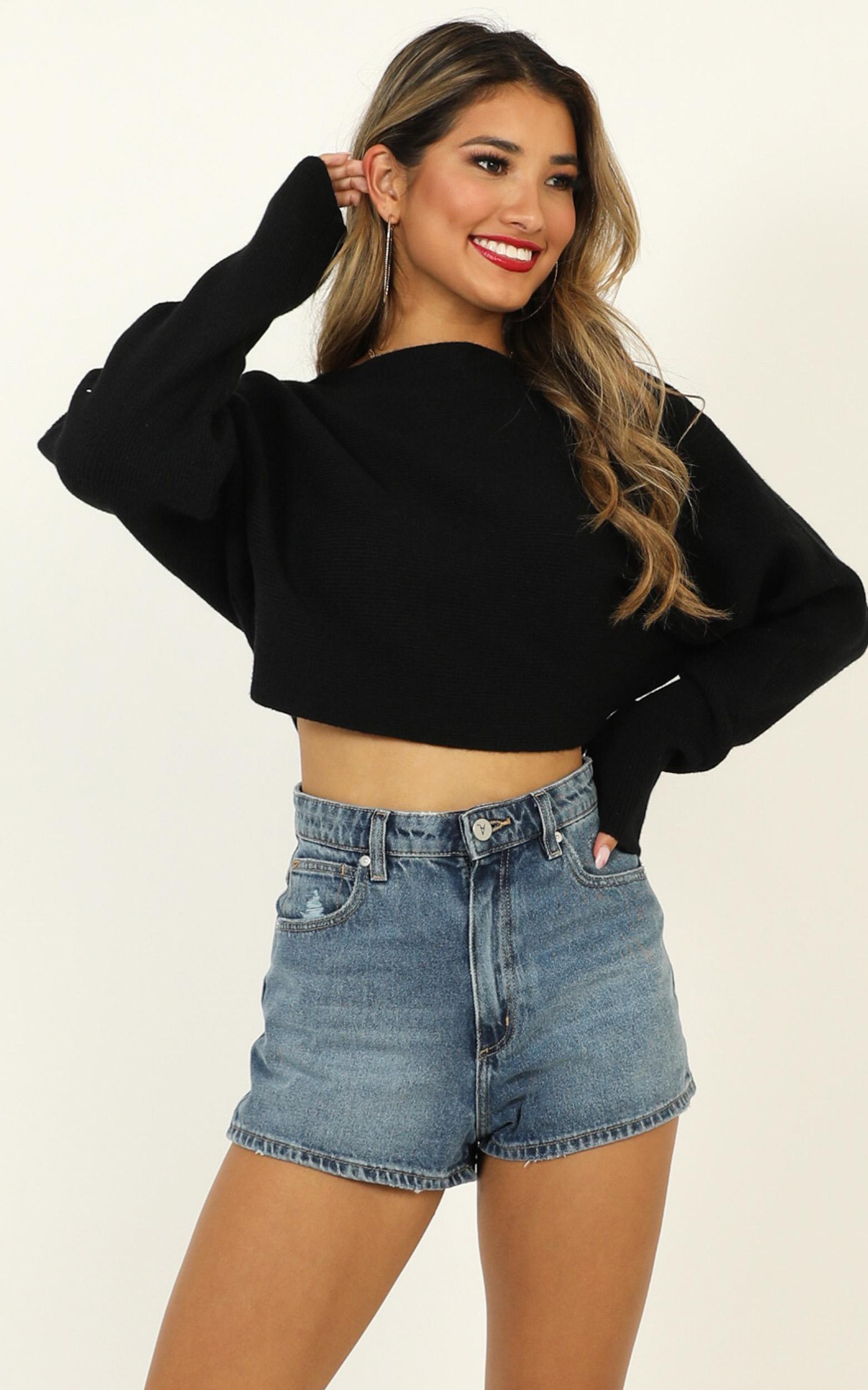 Image of Showpo Alpine Resort Knit Jumper in black -  (S) Sweaters