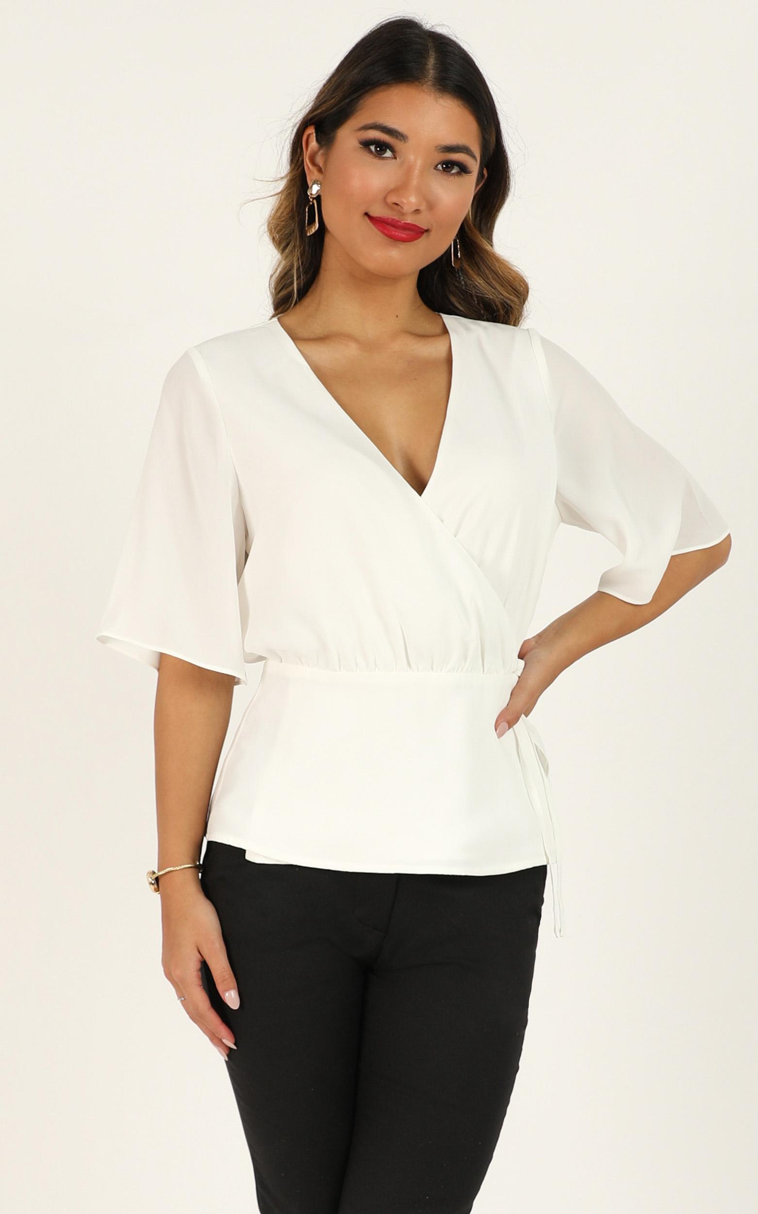 Image of Showpo Born Leader Top in white -  (XXS) Basics