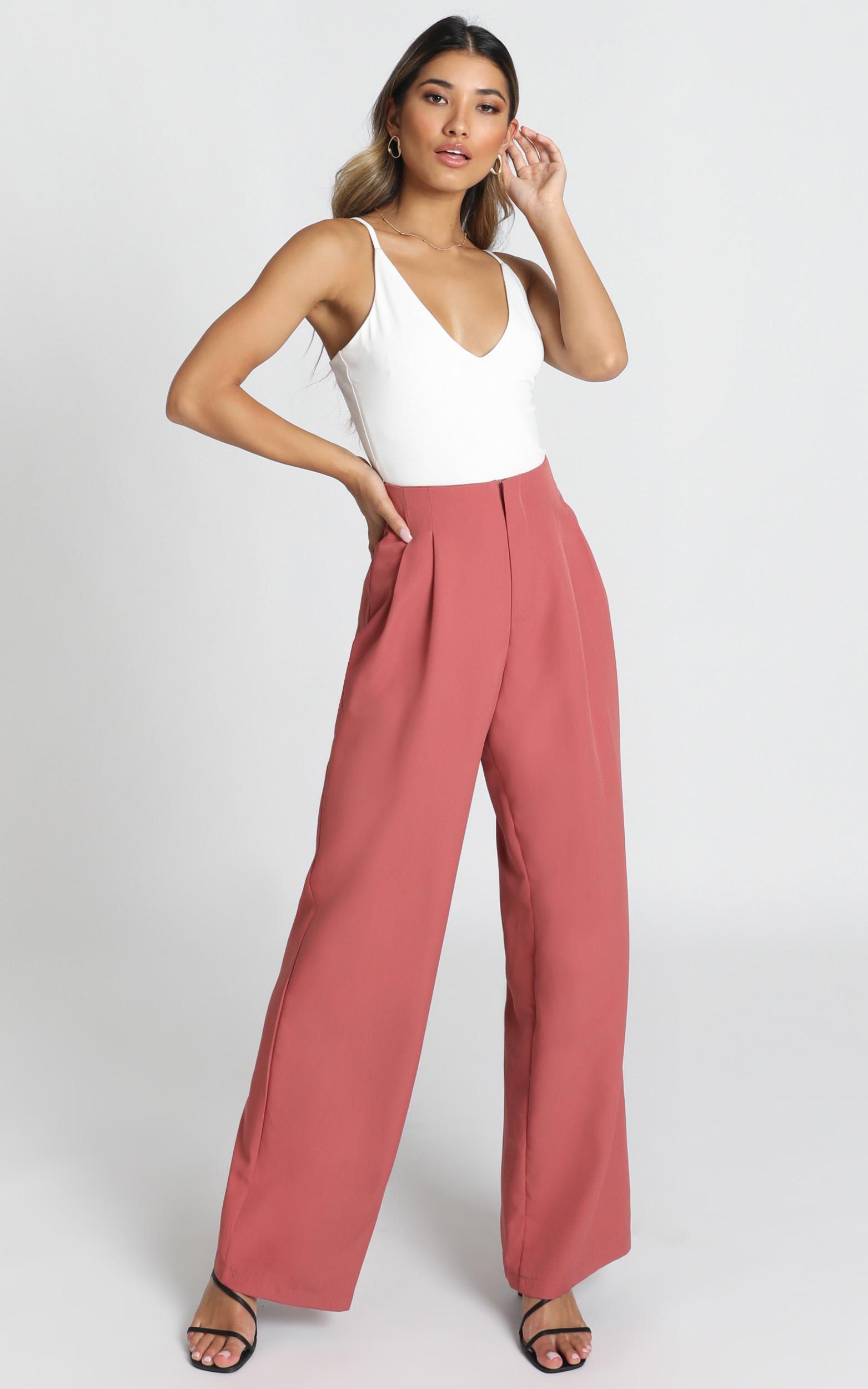 Image of Showpo Competition Time Pants in dusty rose -  (XS) Skinny Leg Pants