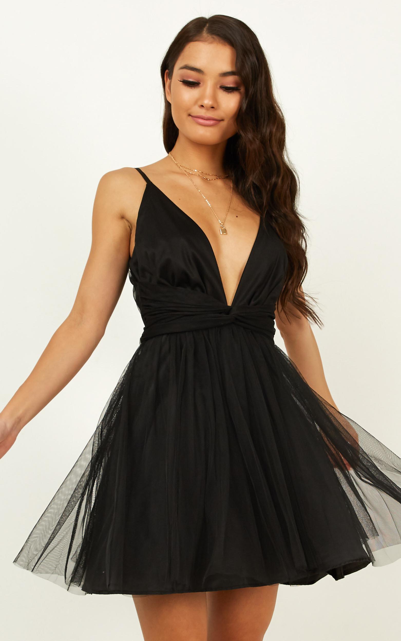 Play For It Dress In Black