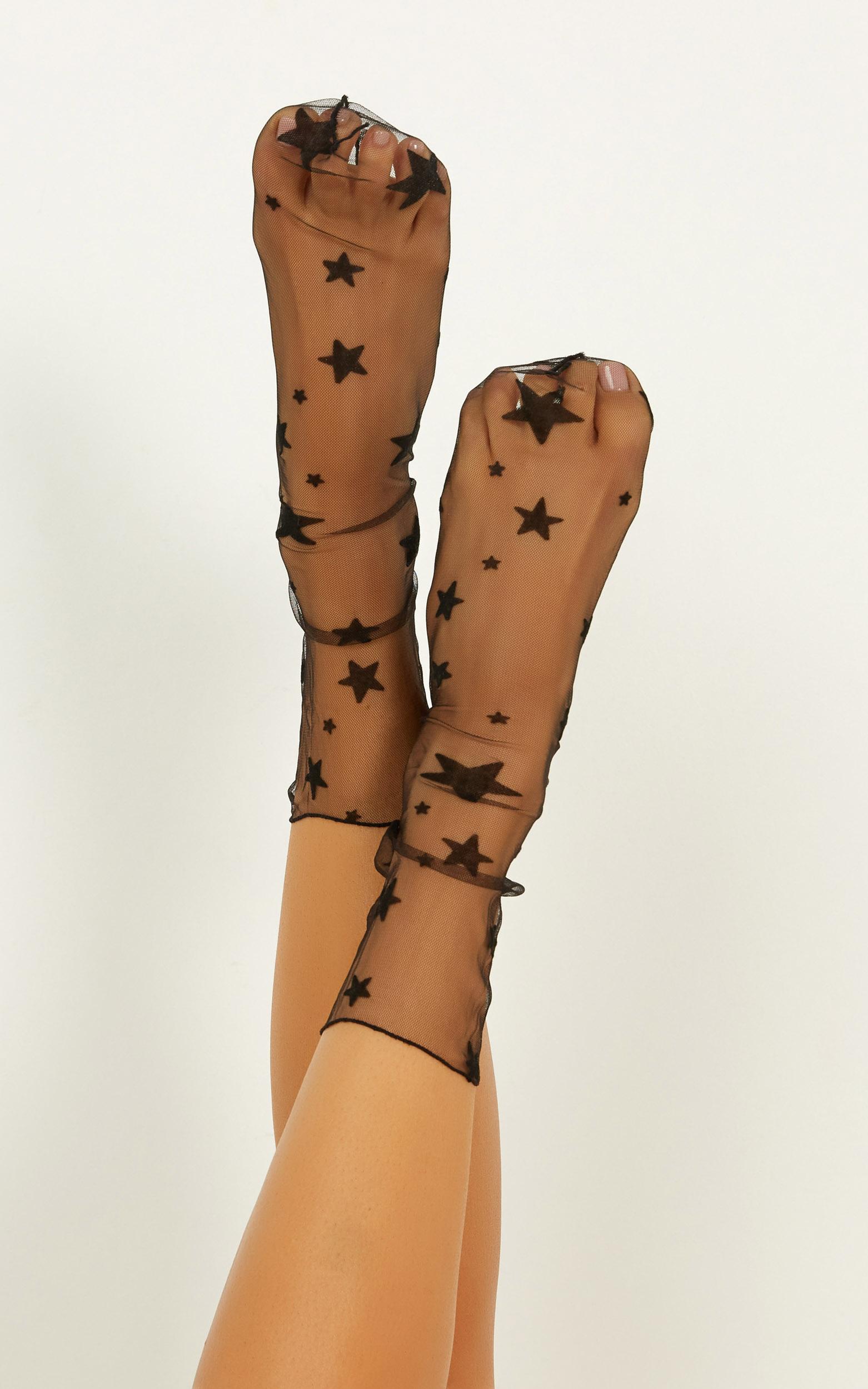 Image of Showpo All About Me Socks In Black Socks & Tights