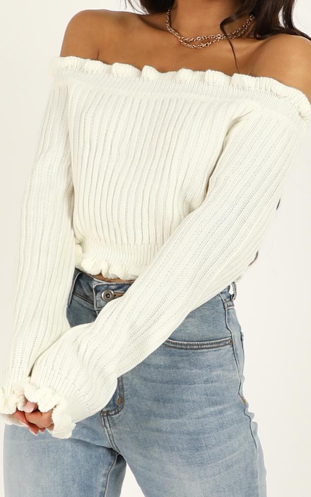 Image of Showpo Caught You Staring Knit Jumper in white -  (M) Knit Tops