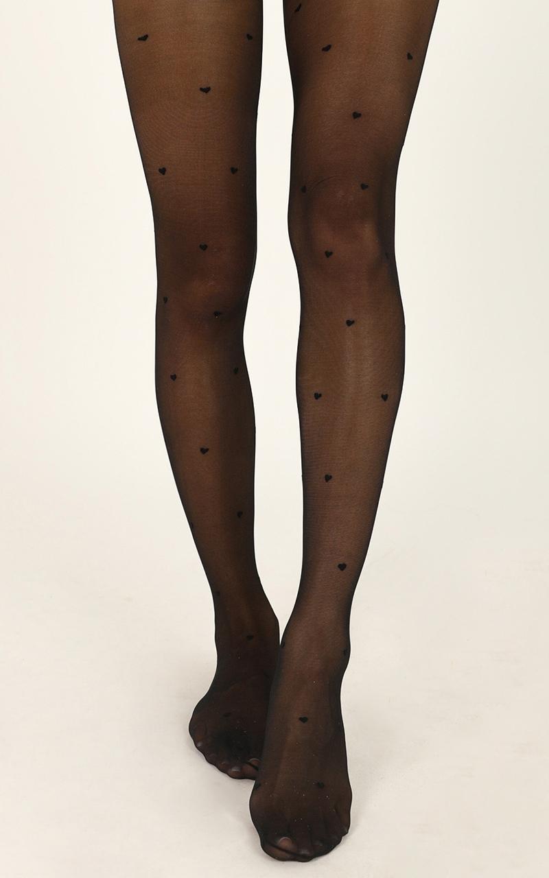 Image of Showpo Deal With It Stockings In Black Print Socks & Tights