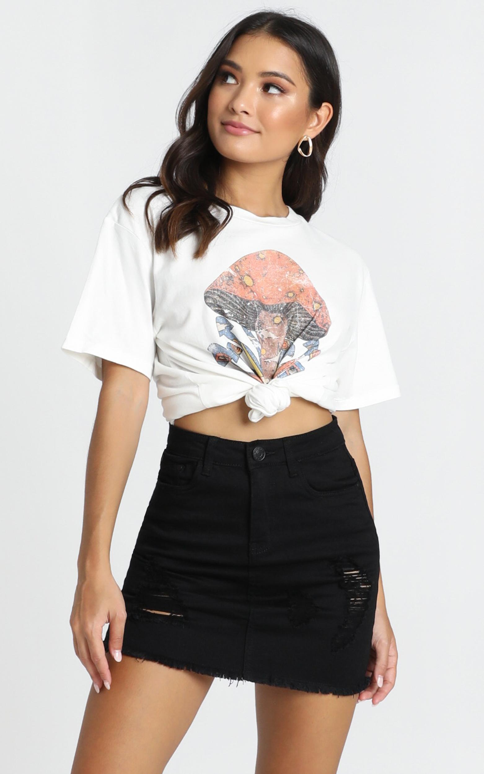 Image of Showpo Malibu Sunset denim skirt in black -  (M) Denim Skirts