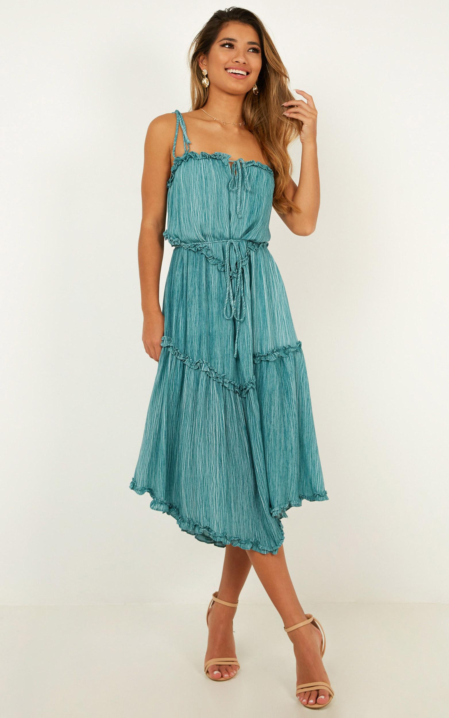 Perfect Harmony Dress In Mint Stripe Showpo