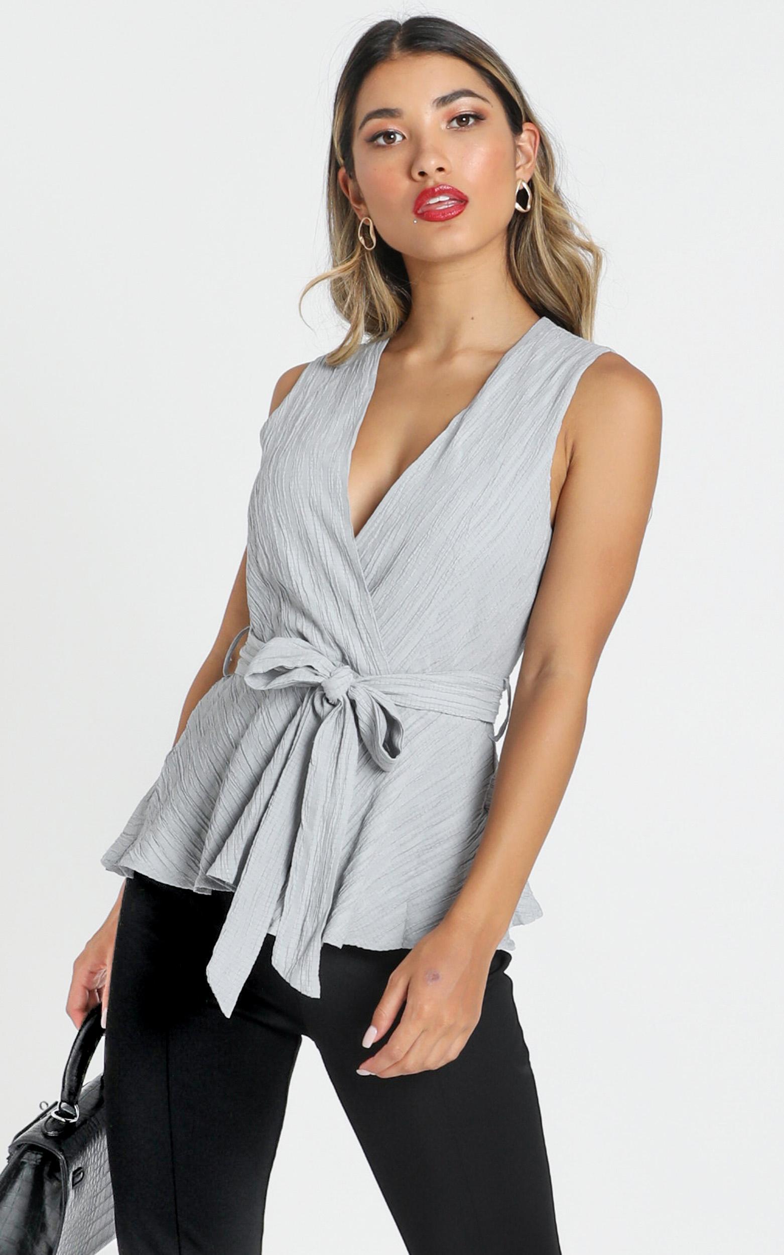 Image of Showpo Treasurer Top in grey -  (XS) Camis & Tank Tops