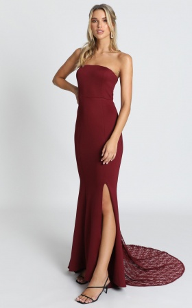 showpo strapless dress