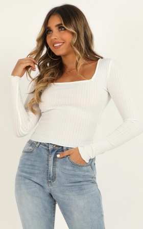 Complicate It Top In White