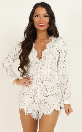 lace playsuit australia