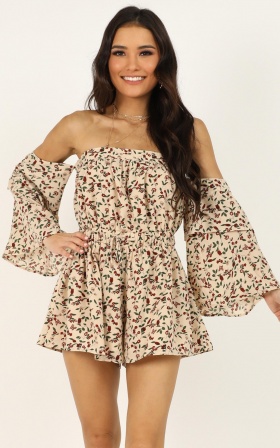cream playsuits