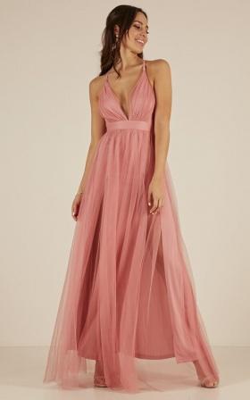 Pink Dresses Blush Dusty Hot Online Showpo Celebrate Tonight Maxi Dress In Dusty Pink