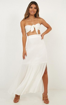 white formal 2 piece set