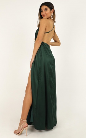 showpo emerald dress