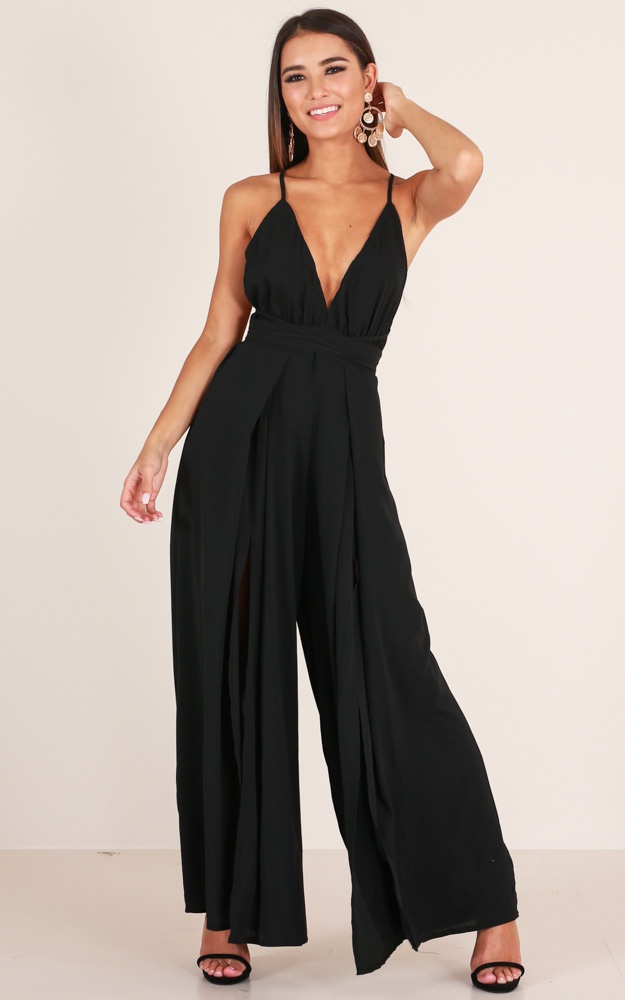 One More Dance Jumpsuit In Black | Showpo