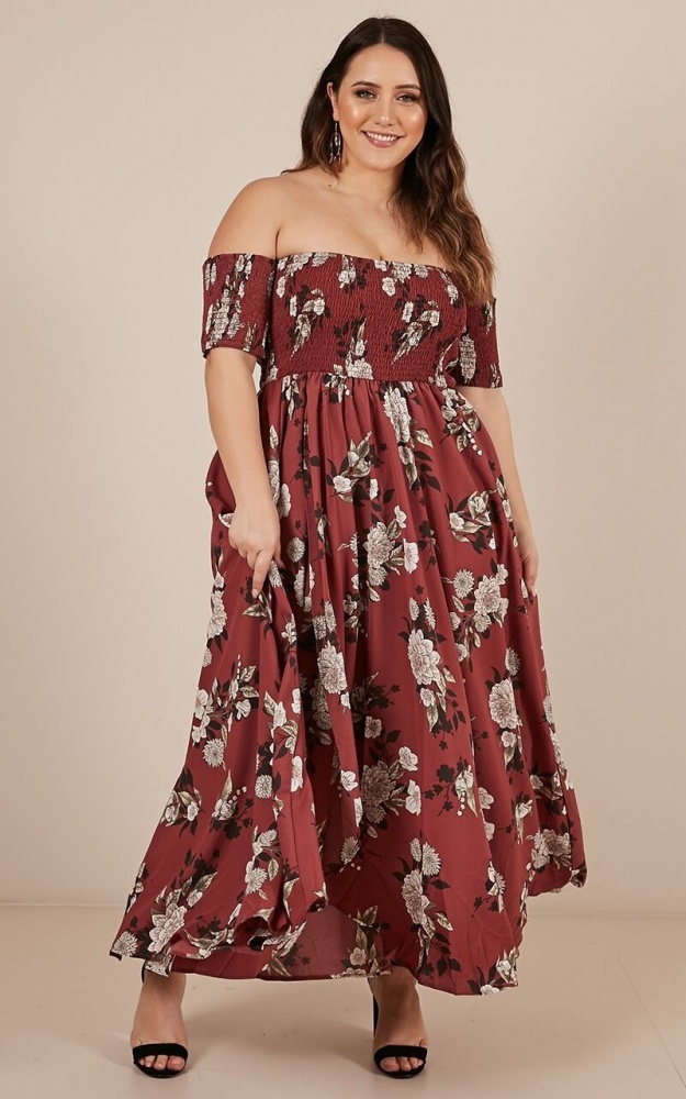 Classy Sassy Maxi Dress In Dark Rose Floral | Showpo