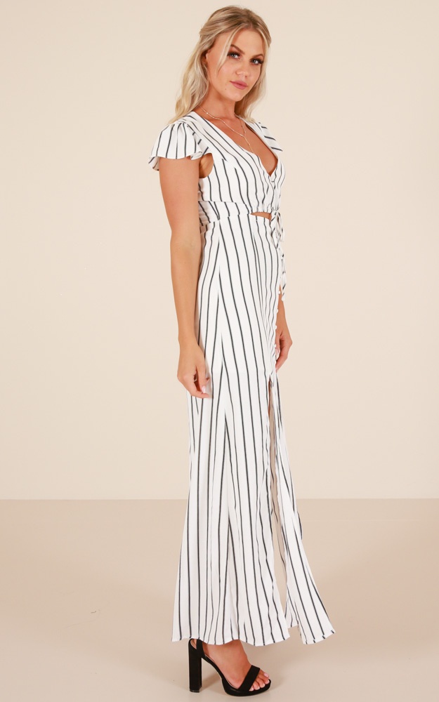 Resort Maxi Dress In White Stripe | Showpo