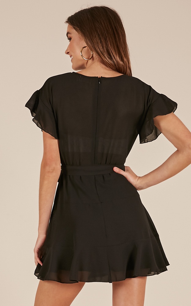 Into Your Arms Dress In Black | Showpo