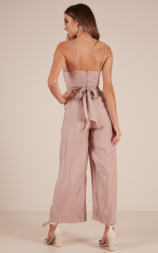 Your Times Up Jumpsuit In Mocha | Showpo