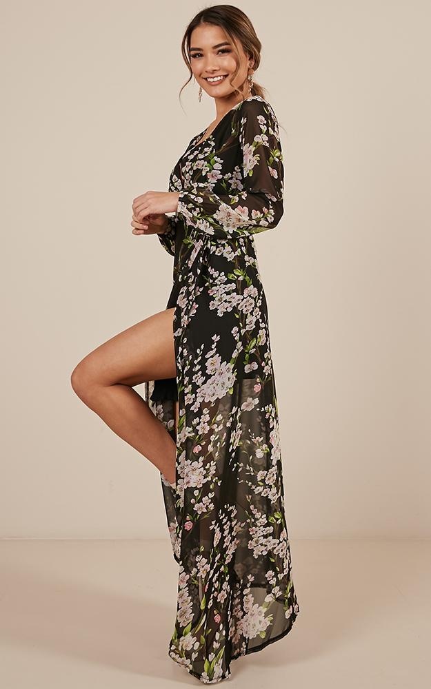 fall floral maxi