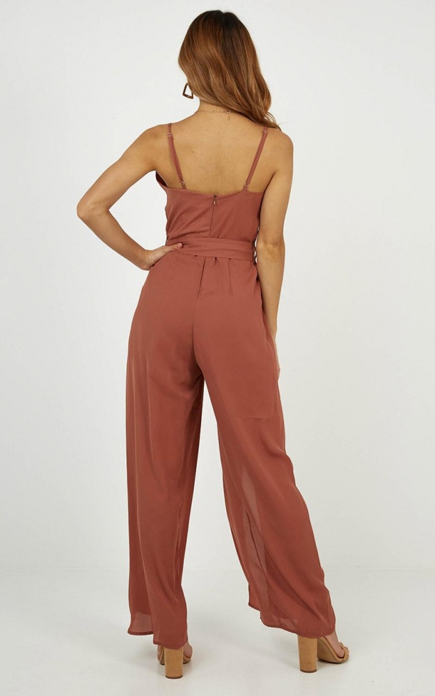 plum jumpsuit