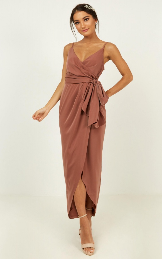 How Will I Know Dress In Dusty Rose Showpo 8360