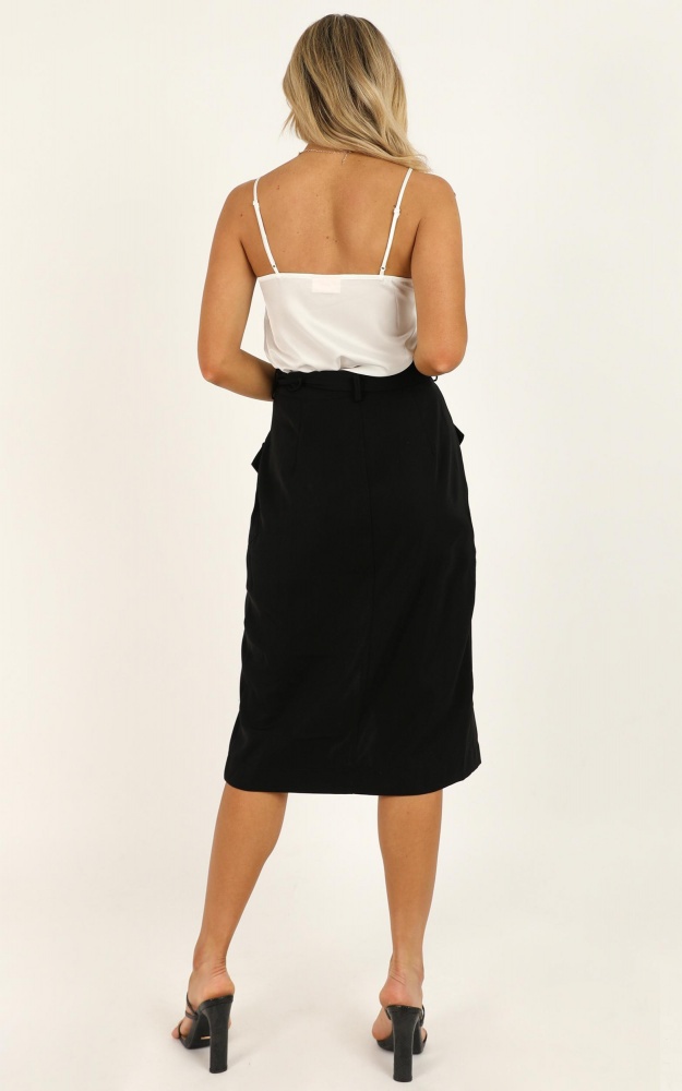 Decision Maker Skirt In Black Showpo