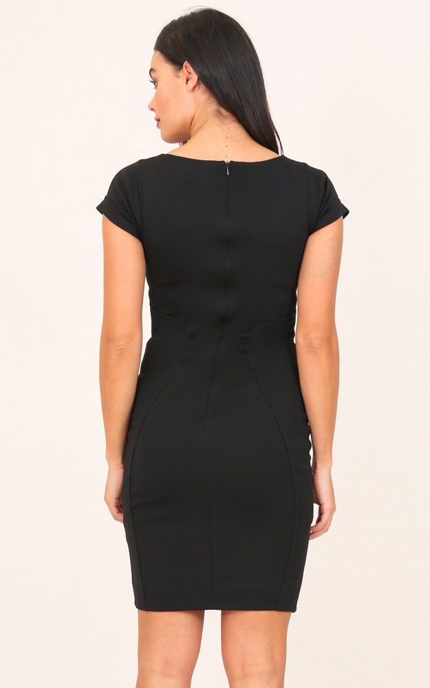 Boss Lady Dress In Black Showpo