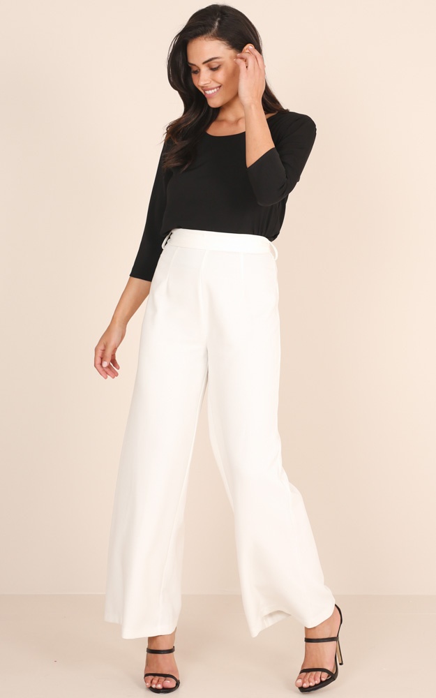 Engaging Pant In White | Showpo