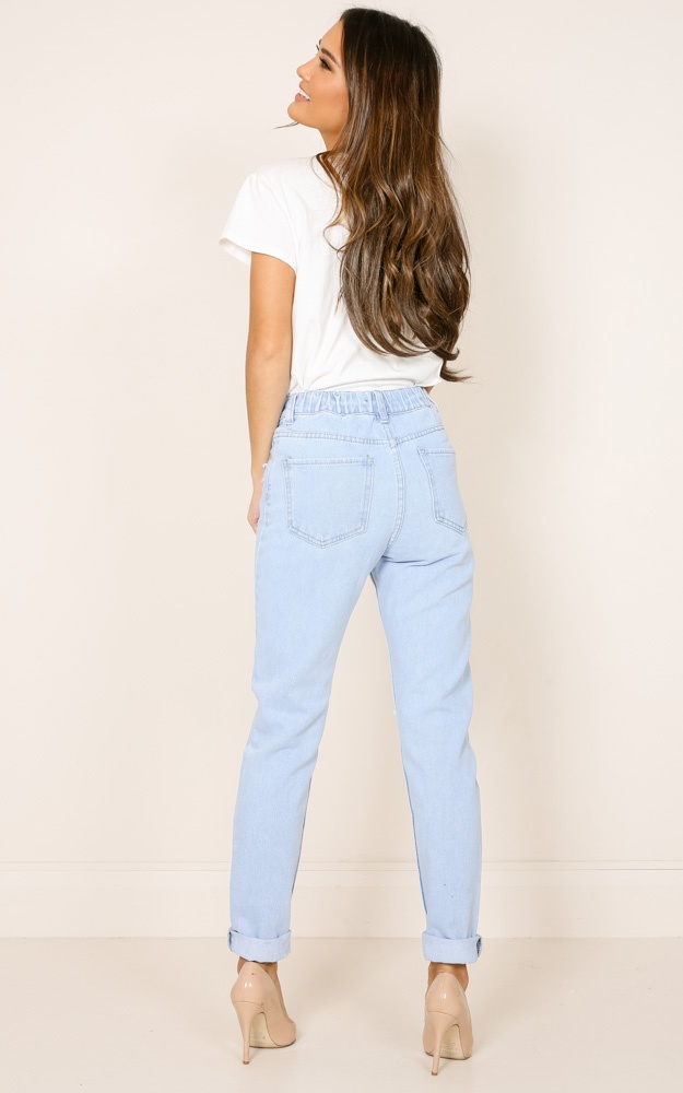 Lydia Jeans In Light Wash | Showpo