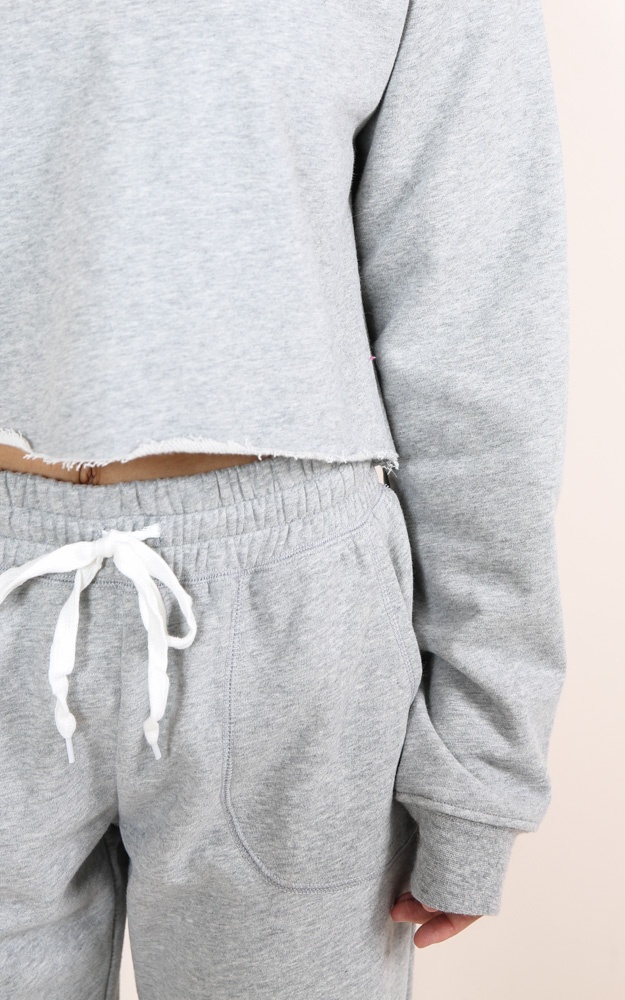 Sleep Repeat Track Pants In Grey Marle Showpo