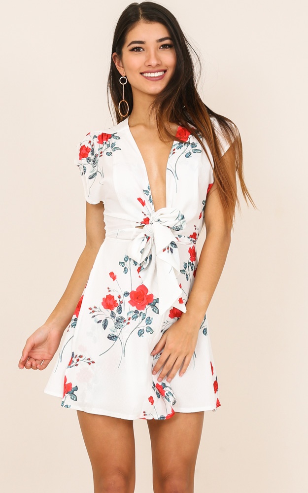 Summer Sweet Dress In White Floral | Showpo