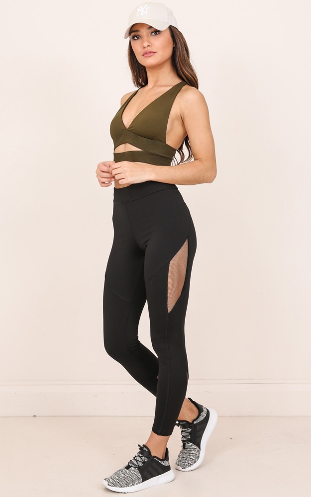 Called Up Tights In Black Showpo