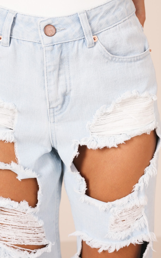 Mia Jeans In Mid Wash Denim | Showpo