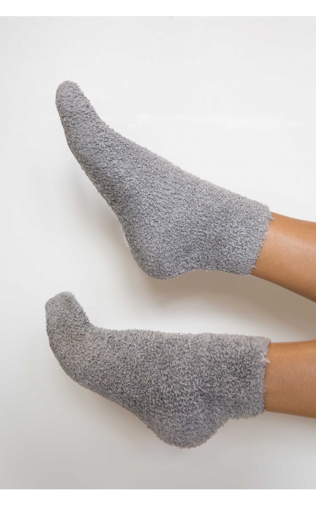Cold Feet Socks In Grey Showpo