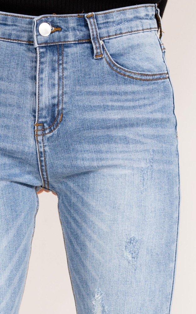 All Thats Happening Denim Jeans In Mid Wash | Showpo