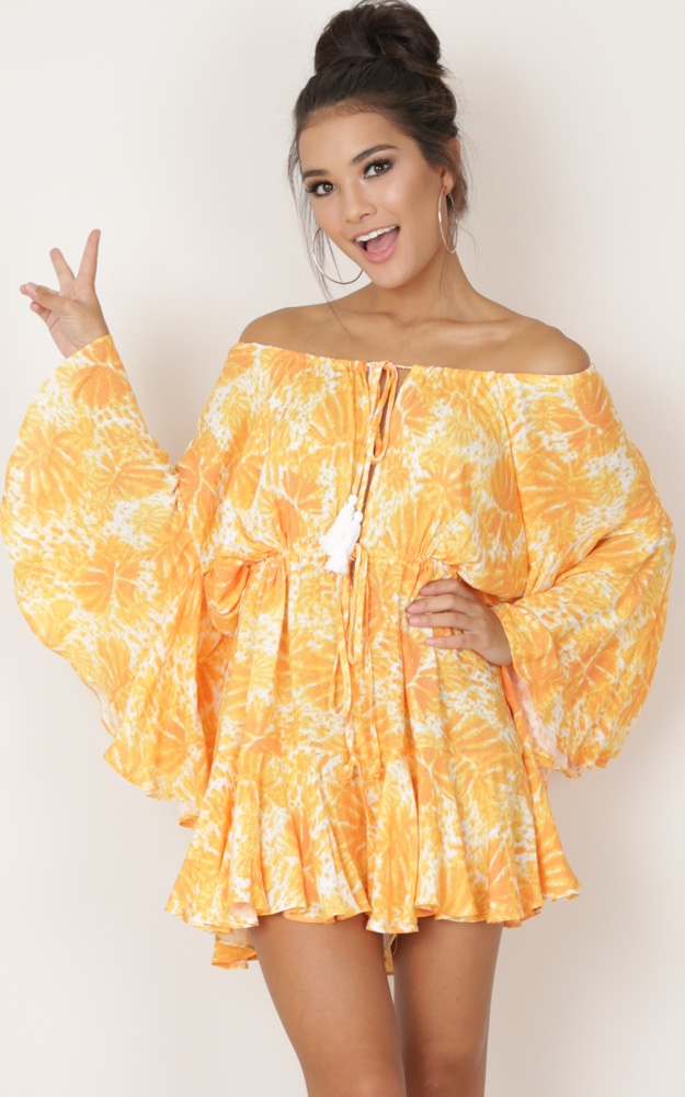 bright yellow playsuit