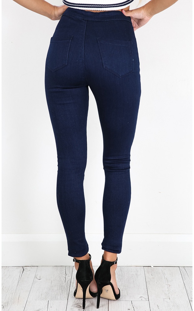 dark indigo jeggings