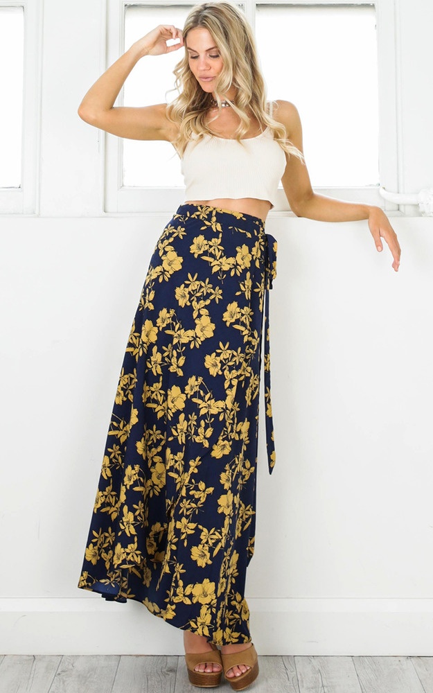 blue life maxi skirt
