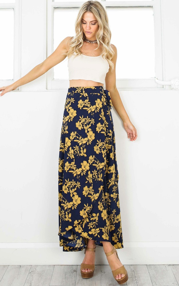 blue life maxi skirt