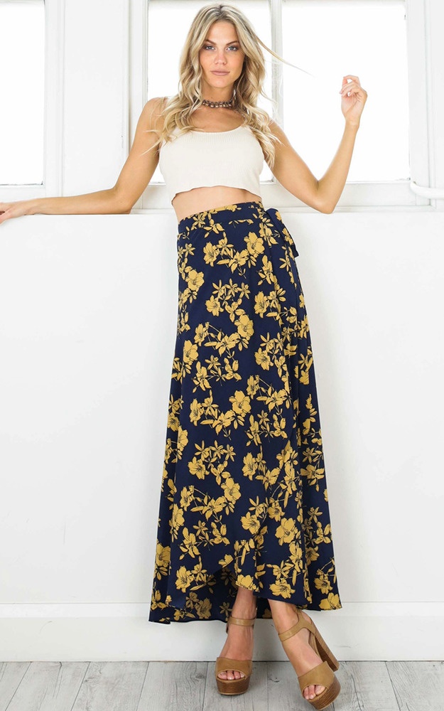 blue life maxi skirt