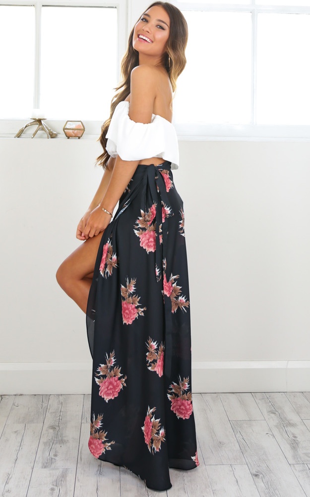 Everlasting Maxi Skirt In Pink Floral | Showpo