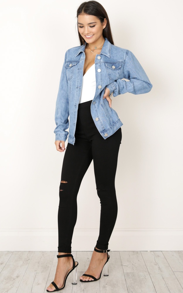 A Thousand Miles Denim Jacket In Light Wash | Showpo