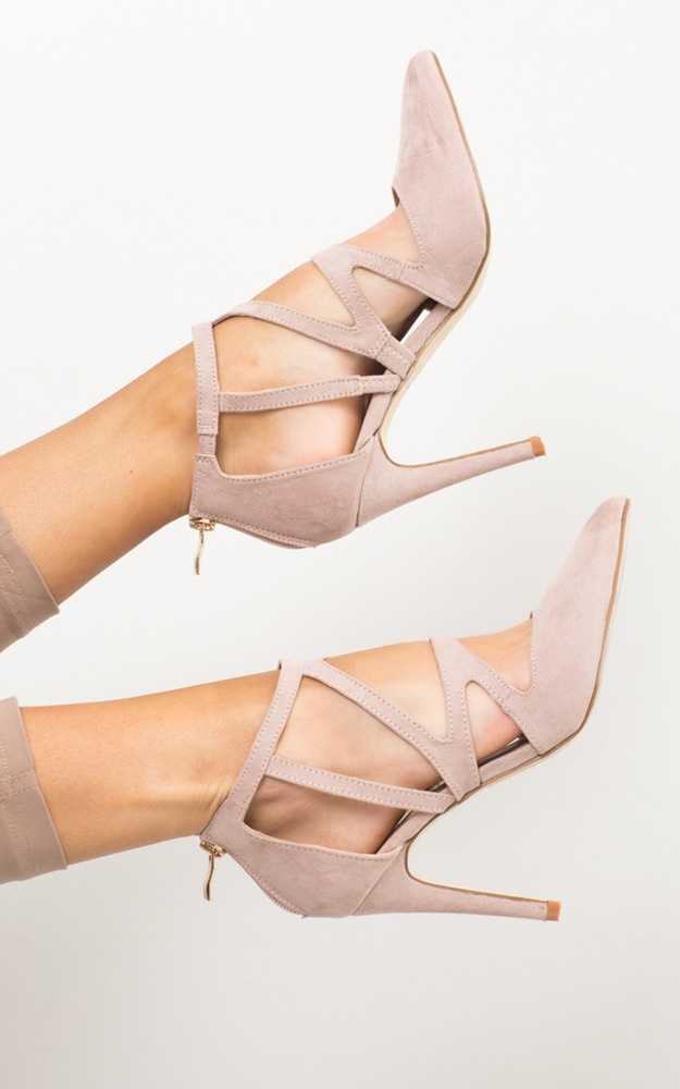 Billini Talitha In Nude Suede Showpo