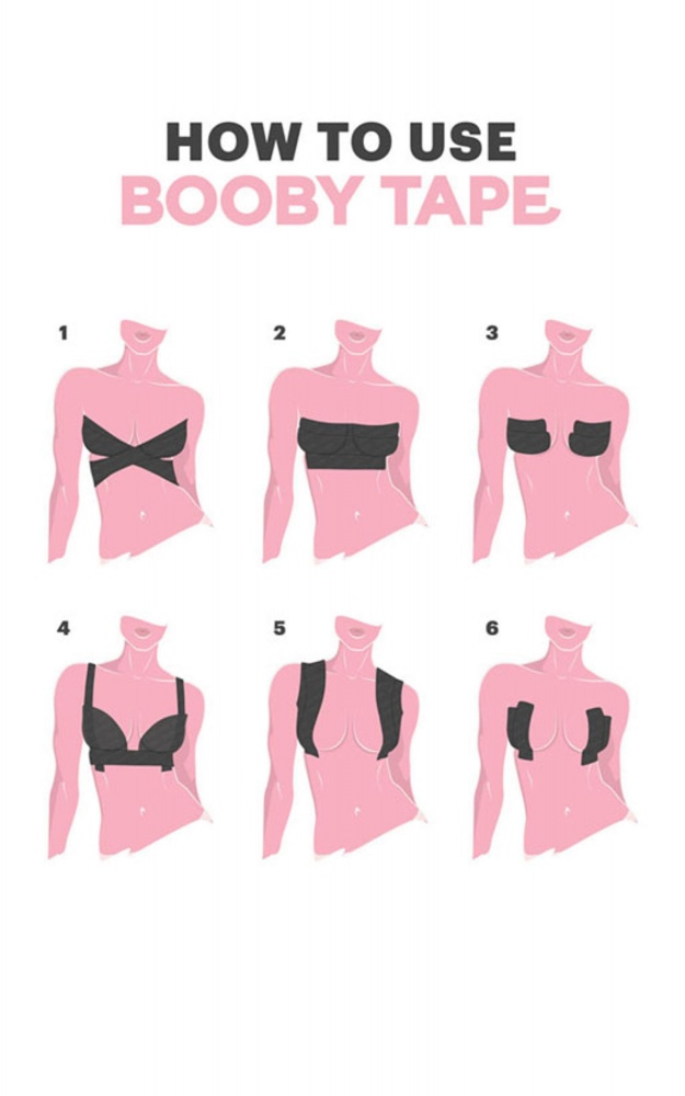 taping breasts for plunging neckline